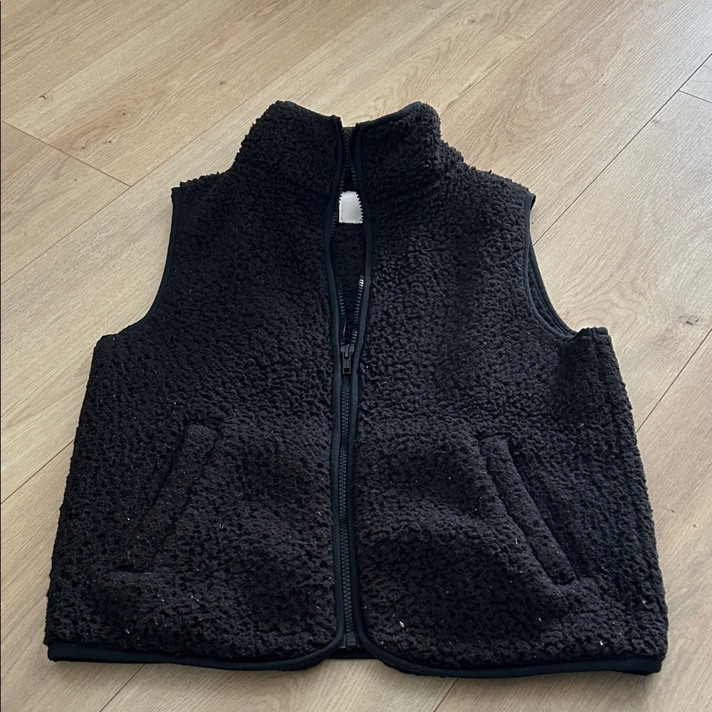 SO Black Textured Vest